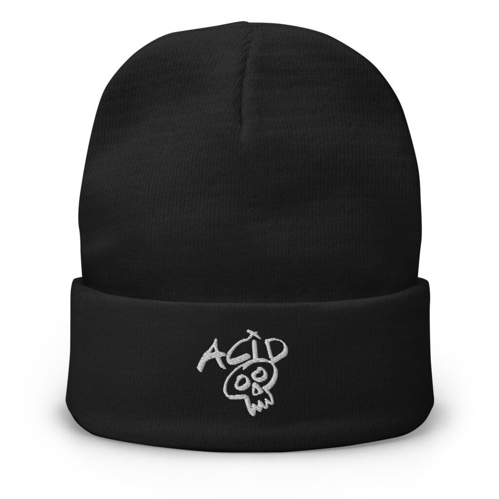 ACID CORE BLACK BEANIE